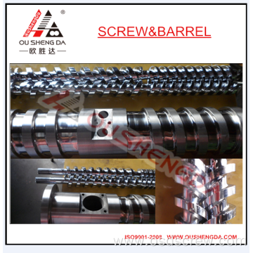 PVC extruder conical screw barrel (SACM645 screw and barrel)